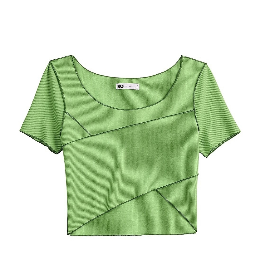 Cropped Seam Top